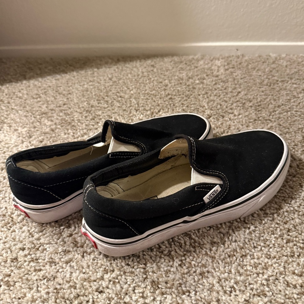 Black and White Classic Slip-On Vans